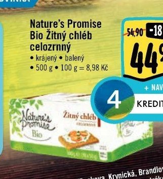 Nature’s Promise Bio Žitný chléb celozrnný