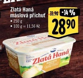 Zlatá Haná máslová příchuť