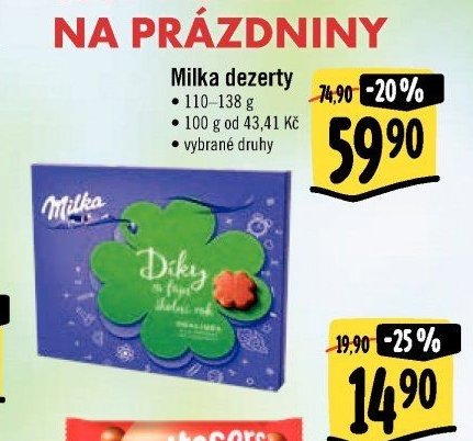 Milka dezerty