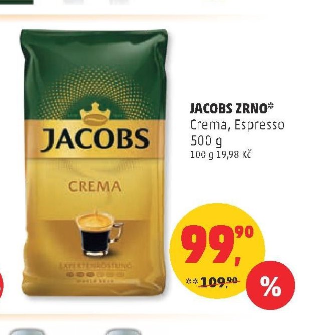 JACOBS ZRNO Crema, Espresso 500 g