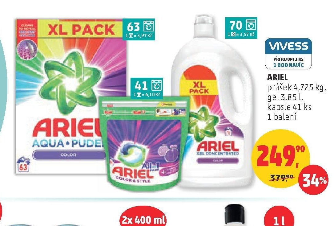 Ariel prací prostředek