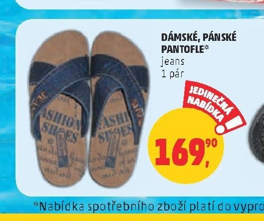 DÁMSKÉ, PÁNSKÉ PANTOFLE*