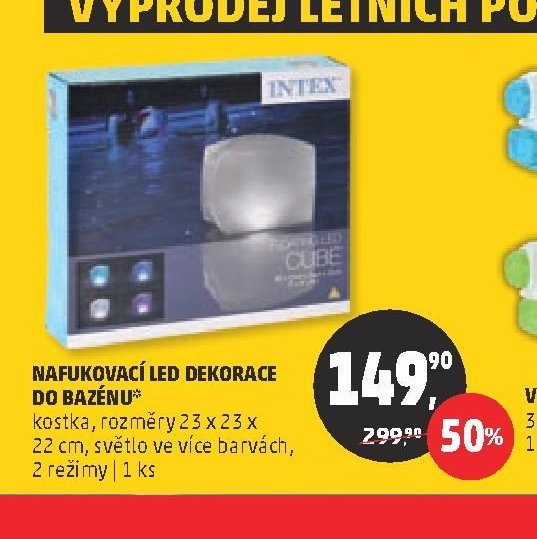 NAFUKOVACÍ LED DEKORACE DO BAZÉNU*