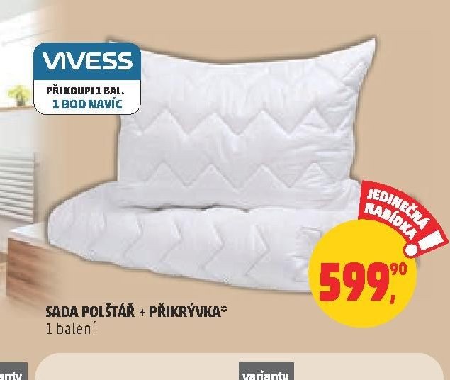 SADA POLŠTÁŘ + PŘIKRÝVKA