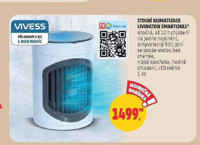 STOLNÍ KLIMATIZACE LIVINGTION SMARTCHILL