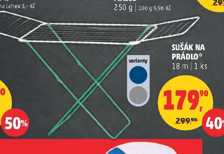 Sušák na prádlo 18 m
