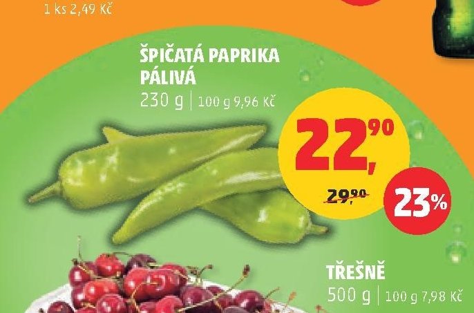 ŠPIČATÁ PAPRIKA PÁLIVÁ