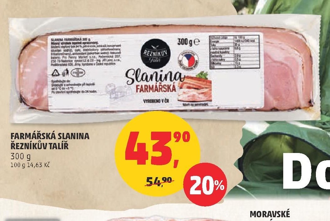 Farmářská slanina Řezníkův talíř 300 g