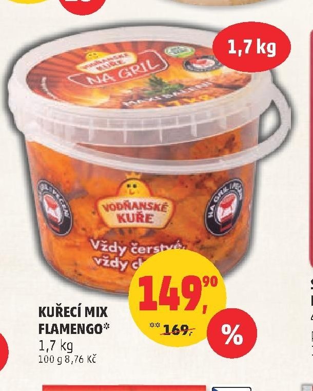 Kuřecí mix Flamengo 1,7 kg