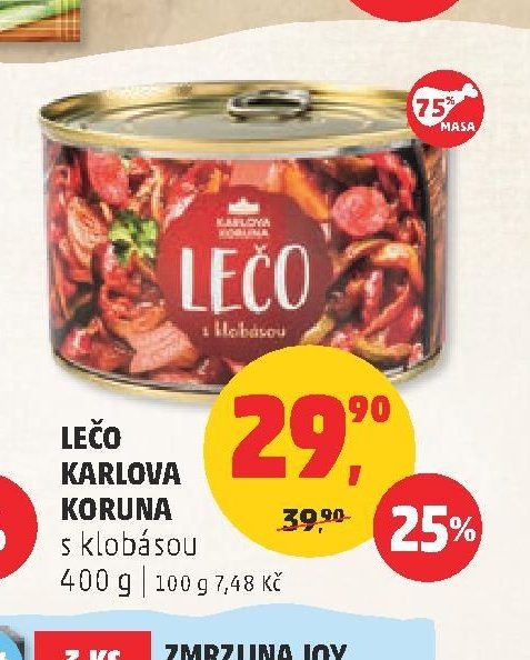 Lečo Karlova Koruna s klobásou