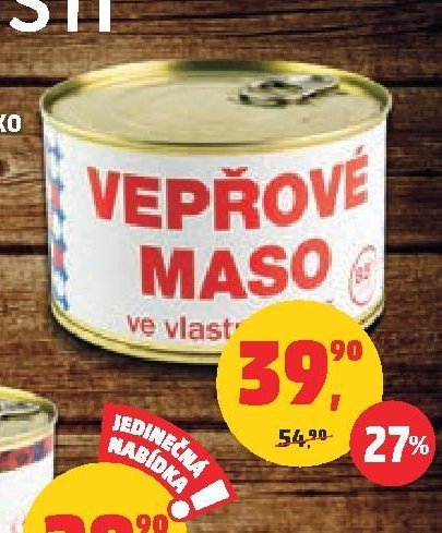 Vepřové maso ve vlastní šťávě Veseko 400 g