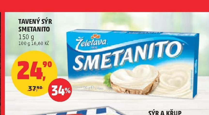 Tavený sýr Smetanito 150 g