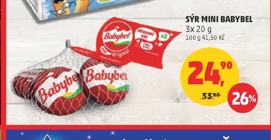 Sýr Mini Babybel 3x 20 g