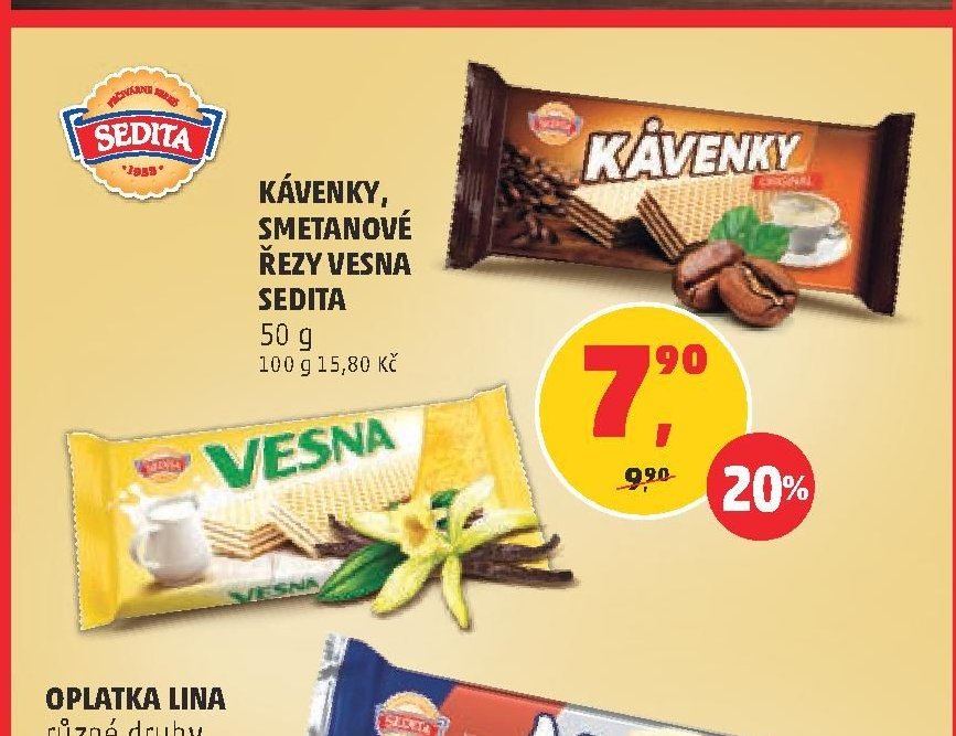 KÁVENKY, SMETANOVÉ ŘEZY VESNA SEDITA