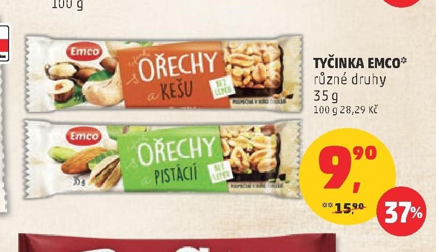 Tyčinka Emco různé druhy