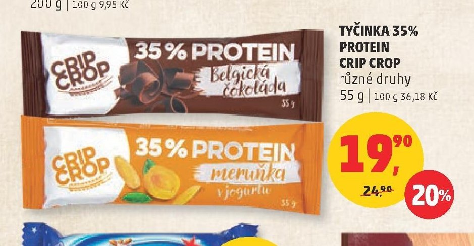 Tyčinka 35% Protein Crip Crop různé druhy