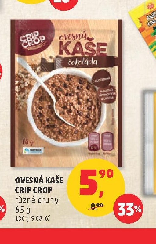 Ovesná kaše Crip Crop různé druhy