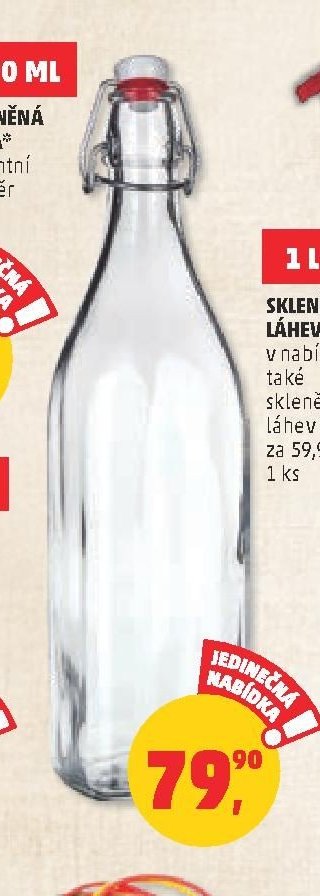 Skleněná láhev 1 l