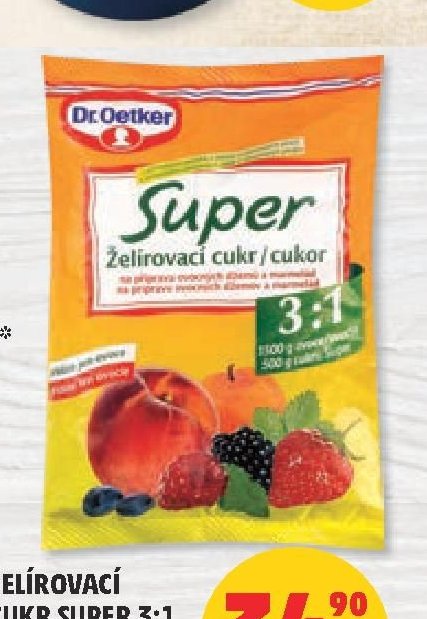 Želírovací cukr Super 3:1 Dr. Oetker