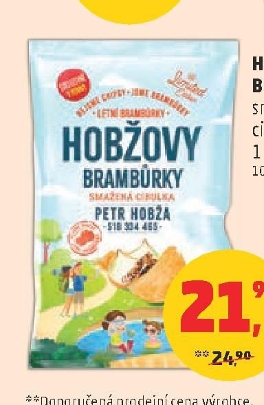 Hobžovy brambůrky smažená cibulka 150 g