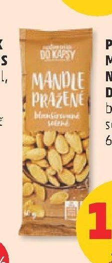 Pražené mandle Naturalia do kapsy blanšírované solené 60 g
