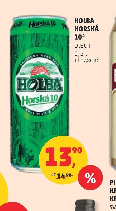 HOLBA HORSKÁ 10* plech 0,5 l
