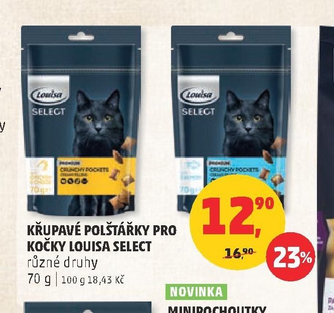 KŘUPAVÉ POLŠTÁŘKY PRO KOČKY LOUISA SELECT
