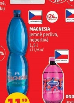 Magnesia jemně perlivá, neperlivá