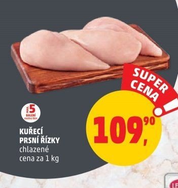 KUŘECÍ PRSNÍ ŘÍZKY chlazené