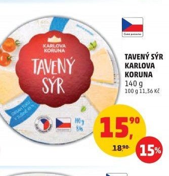 TAVENÝ SÝR KARLOVA KORUNA