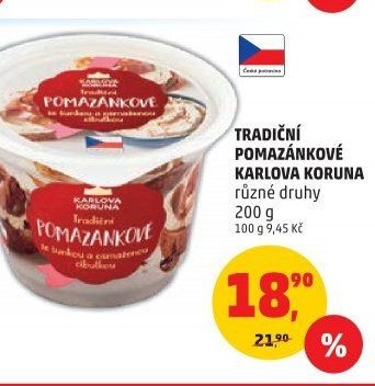TRADIČNÍ POMAZÁNKOVÉ KARLOVA KORUNA