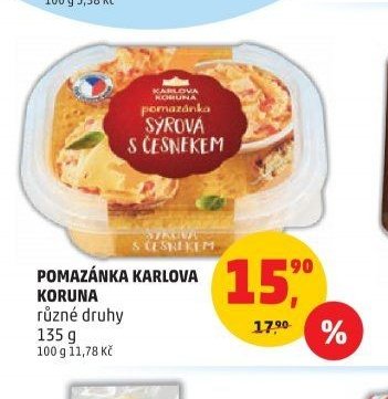 Pomazánka Karlova Koruna