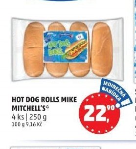 Hot dog rolls Mike Mitchell's