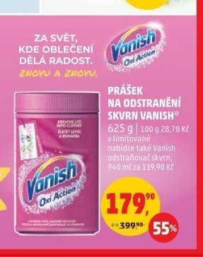 Prášek na odstranění skvrn Vanish