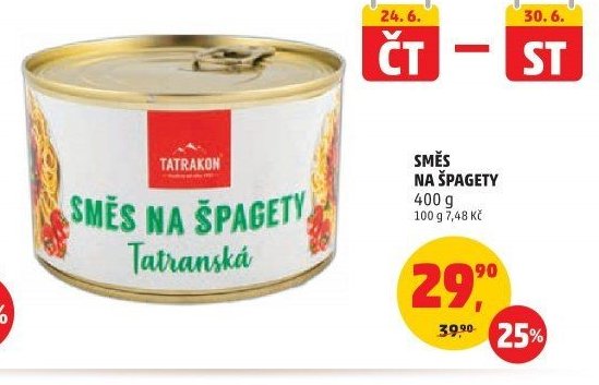 Směs na špagety Tatranská