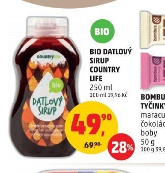 Bio datlový sirup Country Life