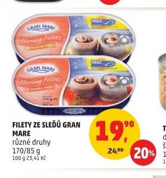 Filety ze sleďů Gran Mare