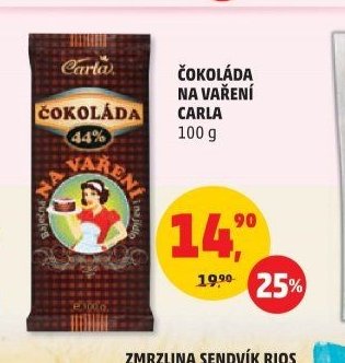 Čokoláda na vaření Carla