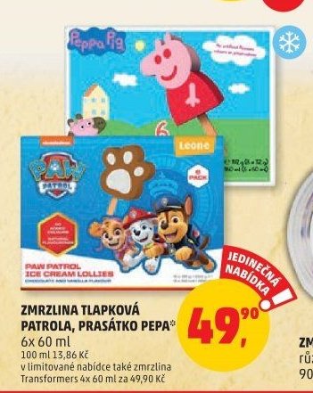 Zmrzlina Tlapková patrola, Prasátko Peppa
