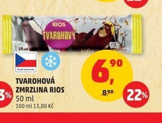 Tvarohová zmrzlina Rios