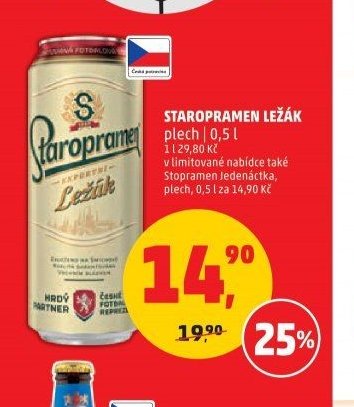 STAROPRAMEN LEŽÁK plech 0,5 l