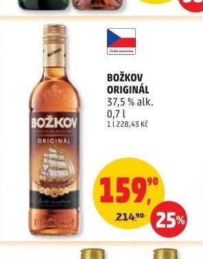 BOŽKOV ORIGINÁL 37,5 % alk. 0,7 l