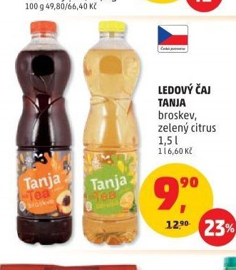 LEDOVÝ ČAJ TANJA broskev, zelený citrus