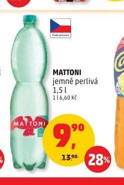 MATTONI jemně perlivá