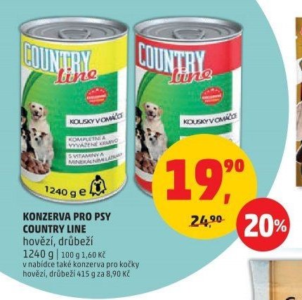 Konzerva pro psy Country Line