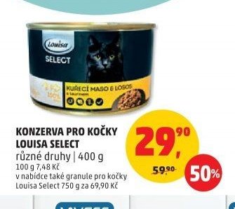 Konzerva pro kočky Louisa Select
