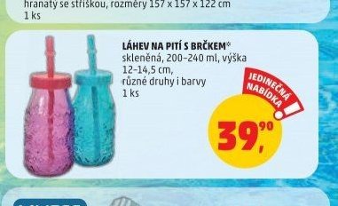 LÁHEV NA PITÍ S BRČKEM