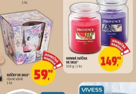 SVÍČKY VE SKLE