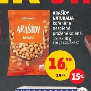 Arašídy Naturalia
