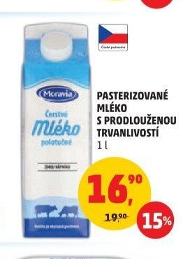 PASTERIZOVANÉ MLÉKO S PRODLOUŽENOU TRVANLIVOSTÍ